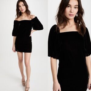 Rebecca Minkoff Vienne Velvet Black Dress